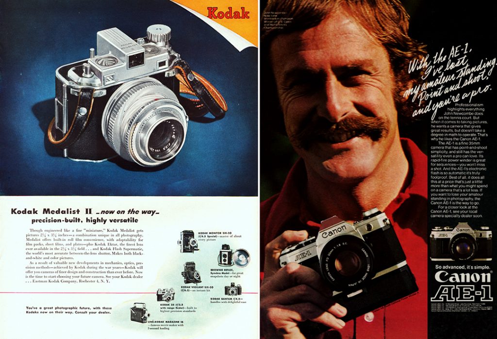 Kodak Medalist & Canon AE-1
