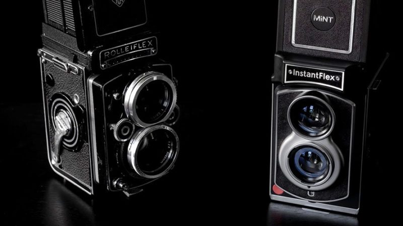 twin lens reflex cameras that do instax images