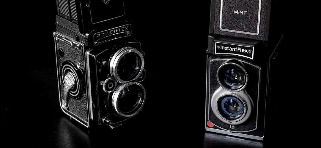 twin lens reflex cameras that do instax images