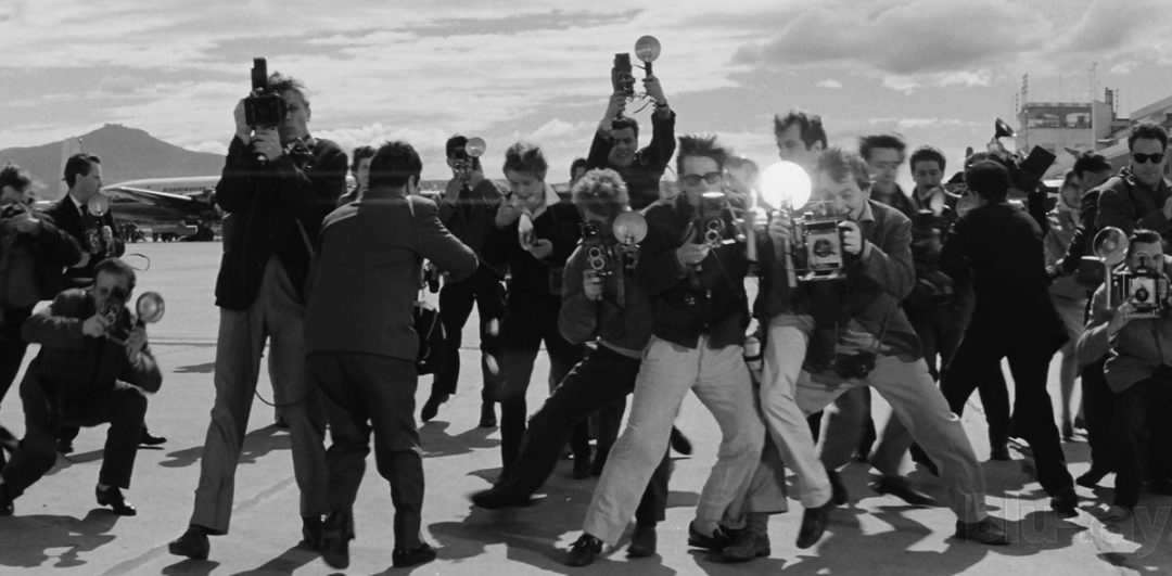 When the celebrity press got out of control after federico fellini coined the phrase "paparazzi"