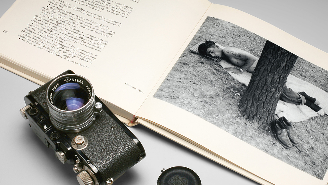 Robert Frank's fLeica with 50mm f/1.4 Nikkor lens.