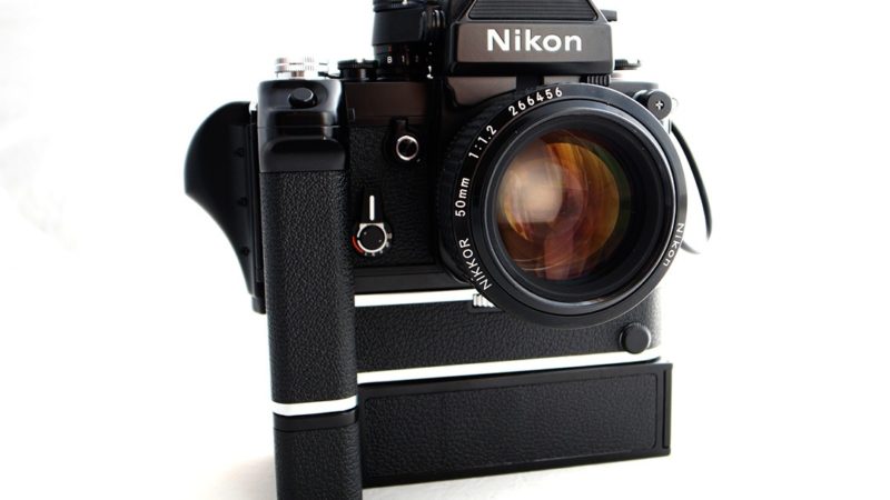 the nikon f2 with motor drive and battery pack