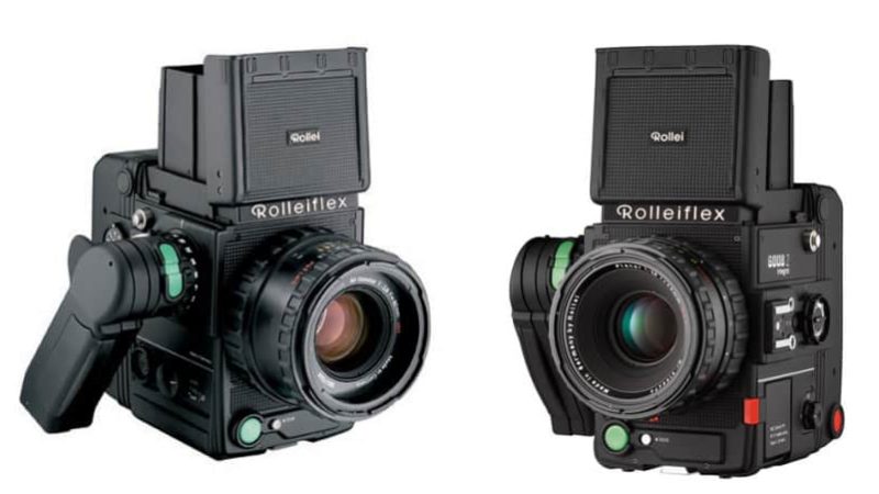 Rolleiflex 6000 series cameras used in both film and digital photography