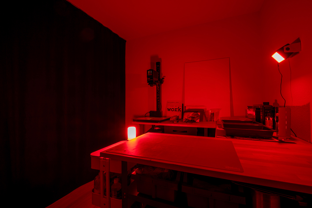 "Bedroom" darkroom and work space